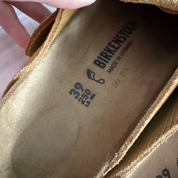 NWOB Birkenstock Boston Suede Embossed Clog Size 39 Regular/Wide - Picture 4 of 5